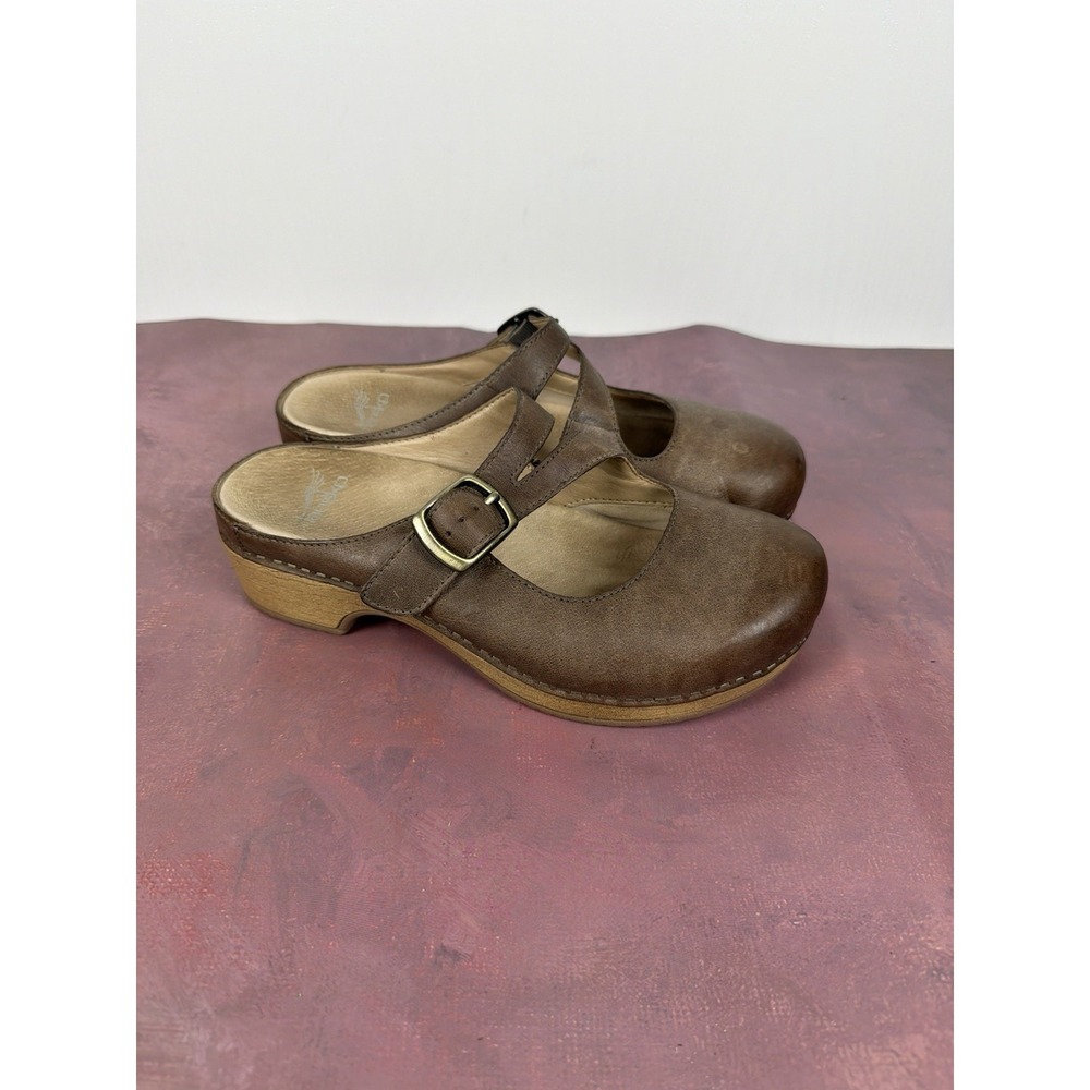 Dansko Britney Stone Taupe Women's Clogs Size EU 37/ 7 US